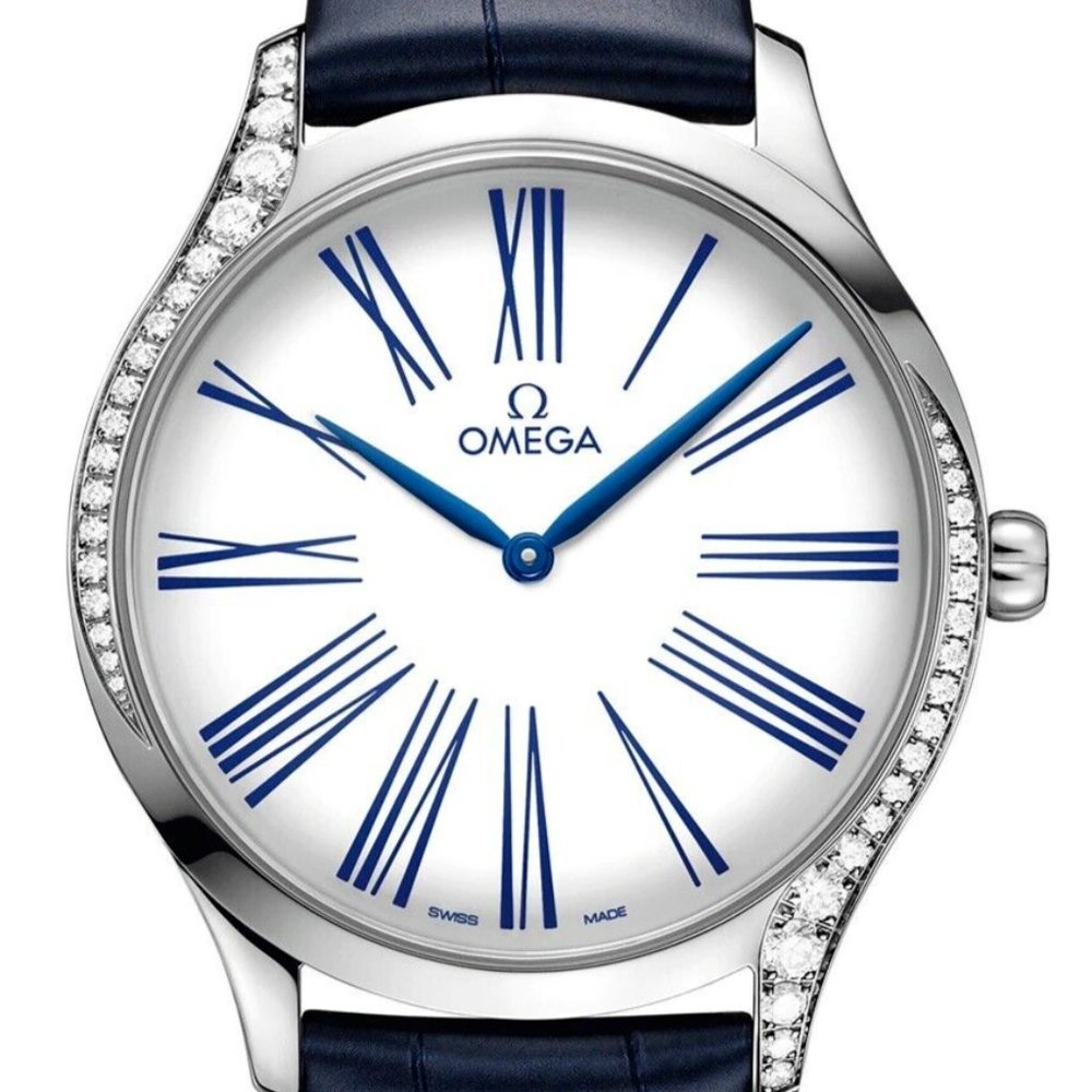 Omega De Ville Tresor Swiss Quartz 39mm Diamond Womens Watch 428.18.39.60.04.001